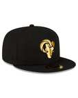Los Angeles Rams Black on Gold NFL 59Fifty Fitted