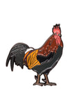 CrownMinded Rooster Cock Multi Color Cap Pin