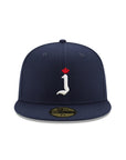 CrownMinded X Maple Jay The Standard Navy On White 59Fifty Fitted