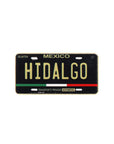 Hidalgo Mexico Black Gold Car Plate Cap Pin