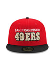 San Francisco 49ers Red On Black 2 Tone Back To Back Champions SP 59Fifty Fitted