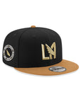 Los Angeles Football Club LAFC MLS Black Bronze 2 Tone Street Badge SP 9Fifty Snapback