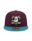 Anaheim Ducks Plum Teal 2 Tone 10th Anniversary SP NHL 59Fifty Fitted