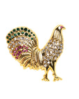 CrownMinded Iced Out Rooster Cock Mexico Themed Cap Pin