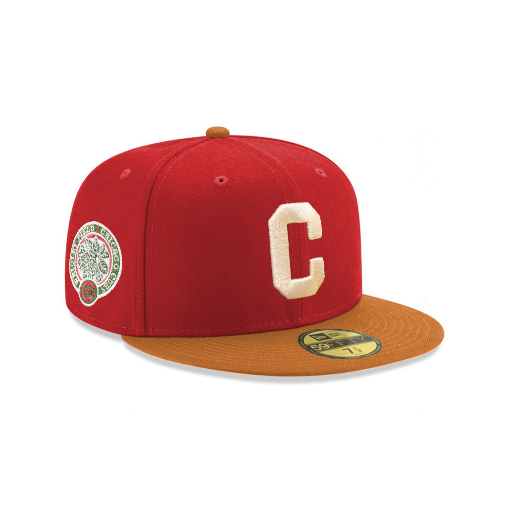 Chicago Cubs Red Peanut 2 Tone Wrigley Field SP 59Fifty Fitted