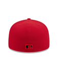 Los Angeles Dodgers Scarlet Red On Black 59Fifty Color Basic Fitted
