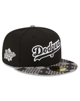 Los Angeles Dodgers Black Pattern Denim 2 Tone 1988 World Series SP 59Fifty Fitted