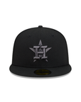 Houston Astros Black On Graphite 59Fifty Color Basic Fitted