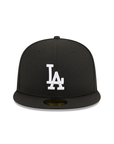 Los Angeles Dodgers Black White 2020 World Series Side Patch 59Fifty Fitted