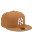 New York Yankees Light Bronze On White 59Fifty Color Basic Fitted