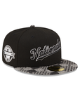 Washington Nationals Black Pattern Denim 2 Tone 10th Anniversary SP 59Fifty Fitted