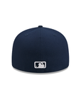 Atlanta Braves Oceanside Blue On White 59Fifty Color Basic Fitted