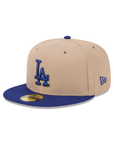 Los Angeles Dodgers Camel Royal 2 Tone 59Fifty Fitted