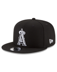 Los Angeles Angels of Anaheim Black on White MLB Basic 9Fifty Snapback
