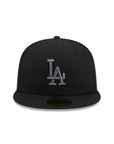 Los Angeles Dodgers Black On Graphite 59Fifty Color Basic Fitted