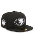 San Francisco 49ers Black White Super Bowl XXIX Side Patch 59Fifty Fitted