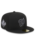 Washington Nationals Black White 2019 World Series Side Patch 59Fifty Fitted