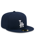 Los Angeles Dodgers Oceanside Blue On White 59Fifty Color Basic Fitted