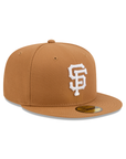 San Francisco Giants Light Bronze On White 59Fifty Color Basic Fitted
