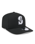 Seattle Mariners Black On White 9Fifty A-Frame Snapback