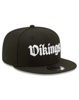 Minnesota Vikings Black On White Script NFL 9Fifty Snapback