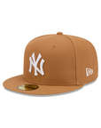 New York Yankees Light Bronze On White 59Fifty Color Basic Fitted