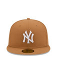 New York Yankees Light Bronze On White 59Fifty Color Basic Fitted
