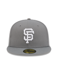 San Francisco Giants Storm Gray On White 59Fifty Color Basic Fitted