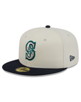 Seattle Mariners Chrome Team Color 59Fifty Color Basic Fitted