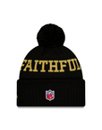 San Francisco 49ers Faithful To The Bay Black Pom Knit Beanie