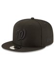 Washington Nationals Black on Black MLB Basic 9Fifty Snapback