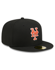 New York Mets Black On OTC 59Fifty Color Basic Fitted