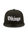 Minnesota Vikings Black On White Script NFL 9Fifty Snapback
