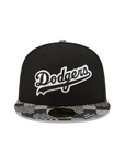 Los Angeles Dodgers Black Pattern Denim 2 Tone 1988 World Series SP 59Fifty Fitted