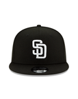San Diego Padres MLB Black on White Basic 9Fifty Snapback