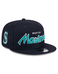 Seattle Mariners Script Primary Logo SP Team Color 9Fifty Snapback