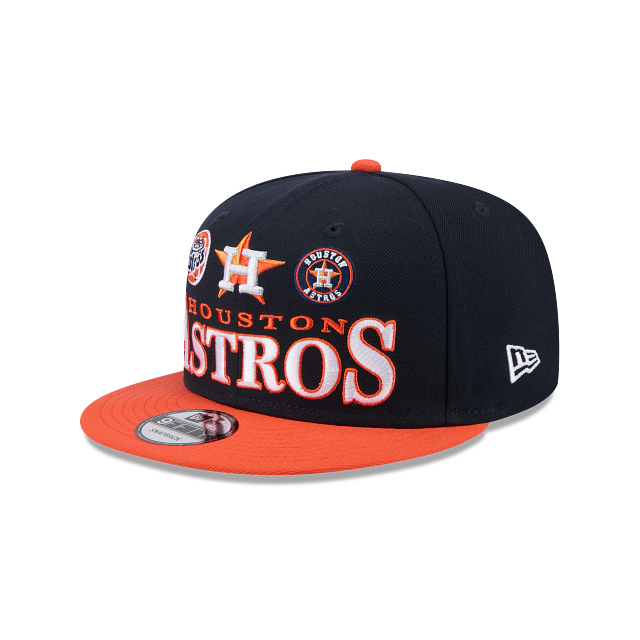 Houston　ASTROS Houston Astros Archive Multi Logo 9Fifty Snapback – CROWN MINDED
