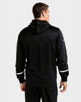 New Era Branded Black On White Zip Up Hoodie