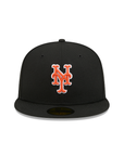 New York Mets Black On OTC 59Fifty Color Basic Fitted