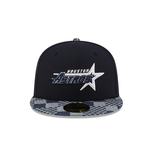 Houston Astros Navy Pattern Denim 2 Tone Astrodome SP 59Fifty Fitted