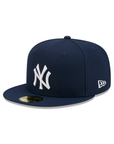 New York Yankees Oceanside Blue On White 59Fifty Color Basic Fitted