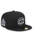 Chicago Cubs Black White 2016 World Series Side Patch 59Fifty Fitted