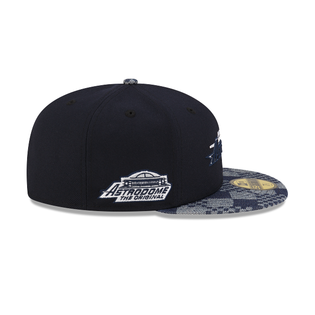 Houston Astros Navy Pattern Denim 2 Tone Astrodome SP 59Fifty Fitted