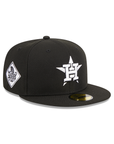 Houston Astros Black White 2017 World Series Side Patch 59Fifty Fitted