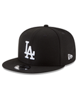 Los Angeles Dodgers Black On White Green Undervisor 9Fifty Snapback