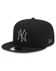 New York Yankees Black On Graphite 59Fifty Color Basic Fitted