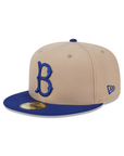 Brooklyn Dodgers Camel Royal Blue 2 Tone 59Fifty Fitted
