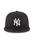 New York Yankees MLB Basic Black on White 59Fifty Fitted Hat