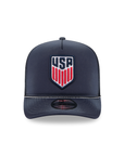 USA US Soccer Mens National Team Faded Worn Navy Trucker 9Fifty A-Frame Snapback