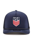 USA US Soccer Mens National Team Faded Worn Navy Trucker 9Fifty A-Frame Snapback